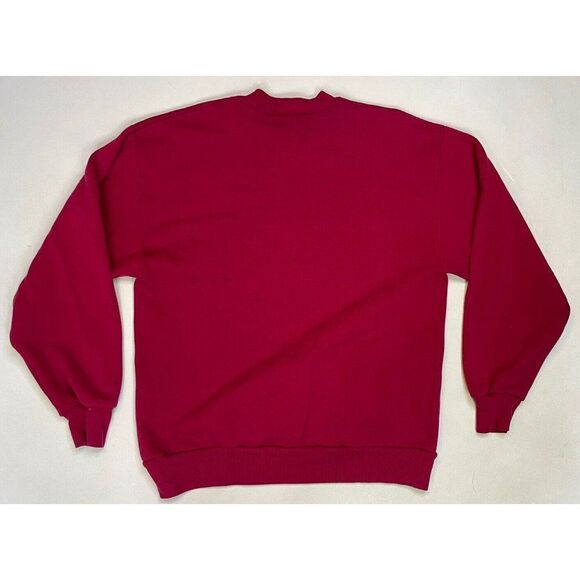 VINTAGE Antique Collector Graphic Crewneck Sweatshirt Men Large Red USA 90s - Picture 7 of 9